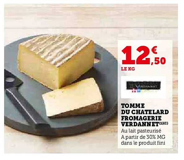 TOMME DU CHATELARD FROMAGERIE VERDANNE