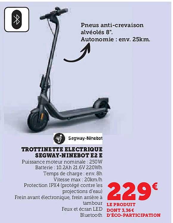 TROTTINETTE ELECTRIQUE SEGWAY-NINEBOT E2 E