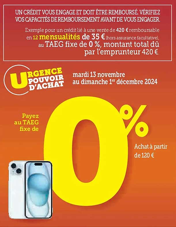 URGENCE POUVOIR D'ACHAT