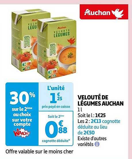 VELOUTÉ DE LÉGUMES AUCHAN