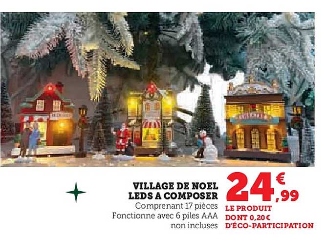 VILLAGE DE NOEL LEDS A COMPOSER