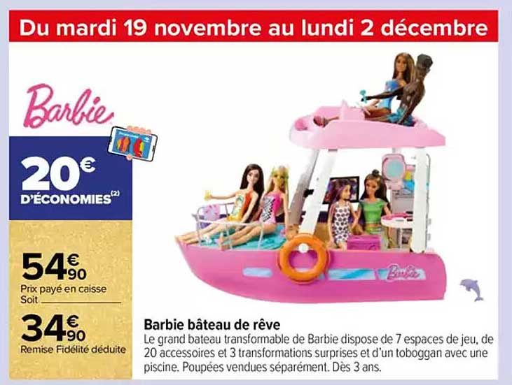 Barbie bateau de rêve