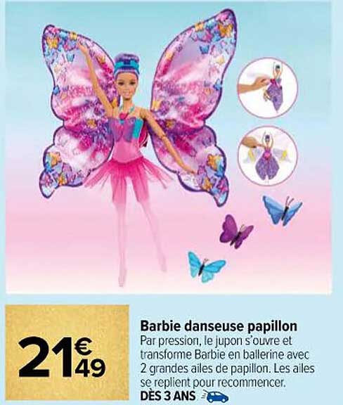 Barbie danseuse papillon