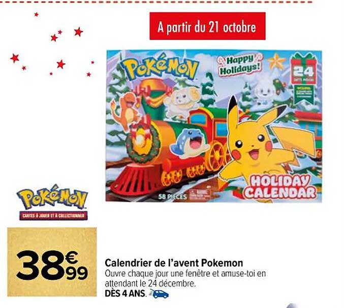 Calendrier de l’avent Pokemon