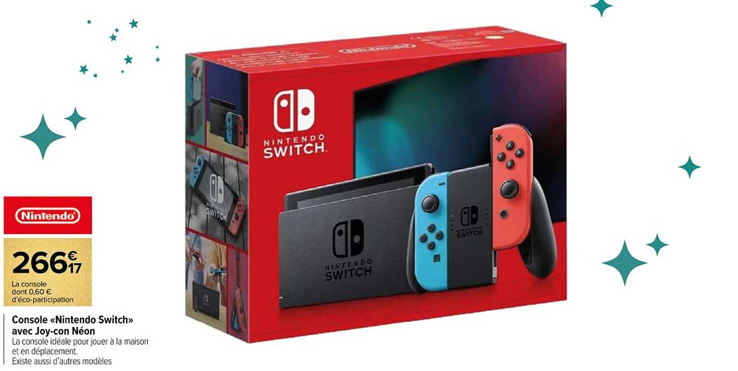 Console « Nintendo Switch » avec Joy-con Néon