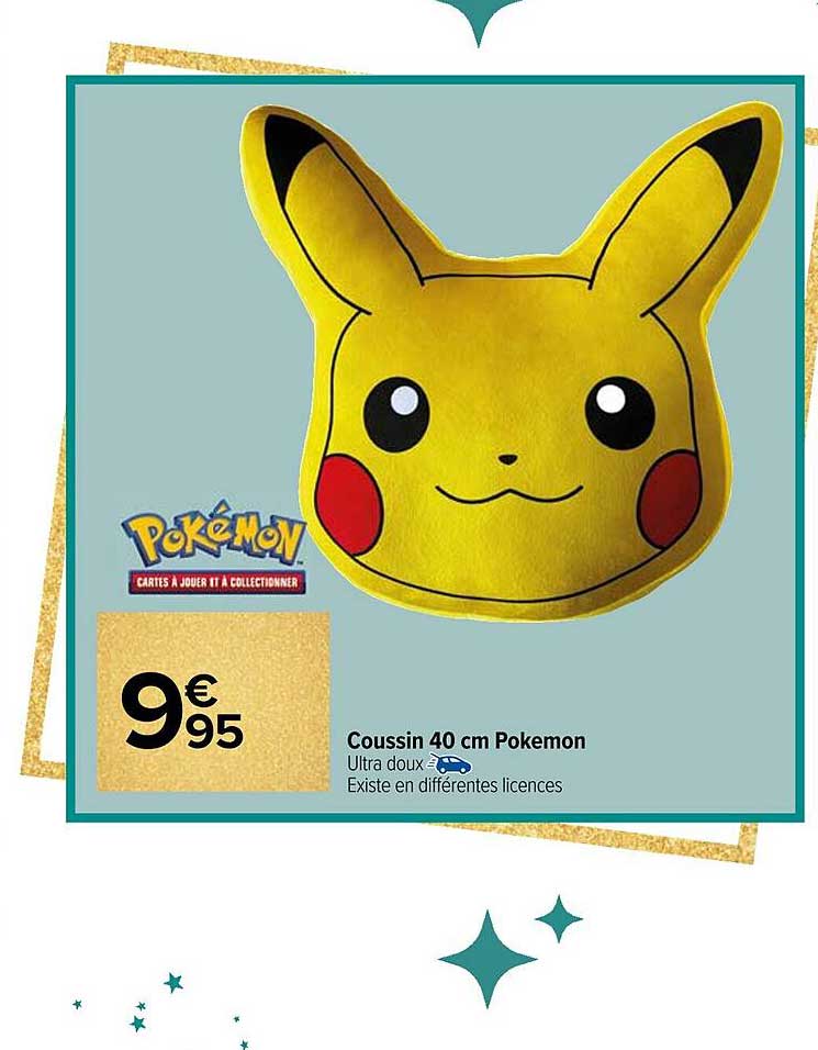 Coussin 40 cm Pokemon