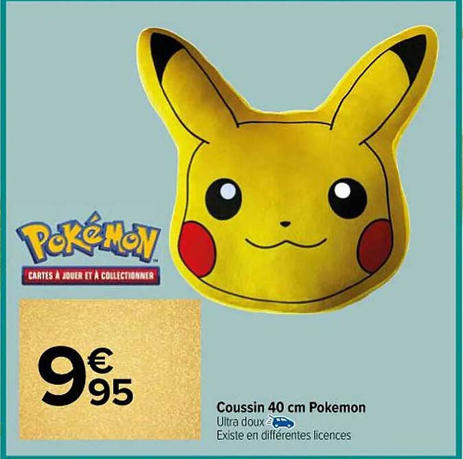 Coussin 40 cm Pokemon