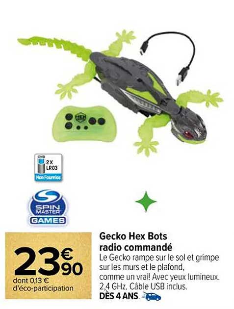 Gecko Hex Bots radio commandé