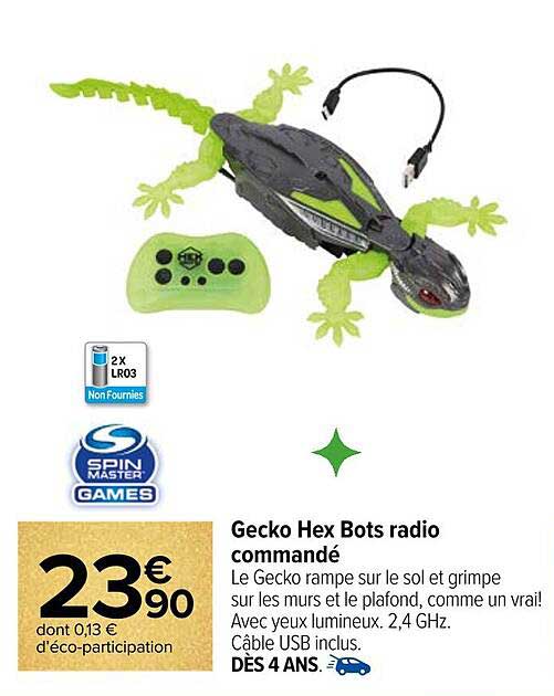 Gecko Hex Bots radio commandé