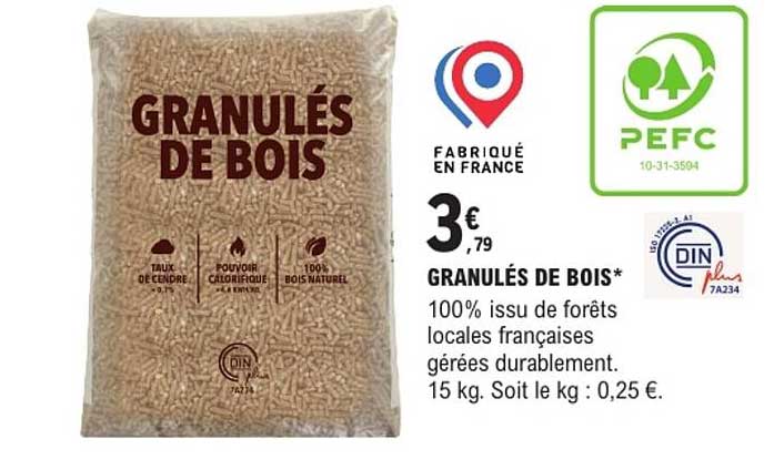 GRANULÉS DE BOIS