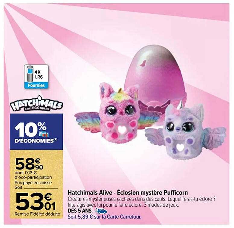 Hatchimals Alive - Éclosion mystère Pufficorn