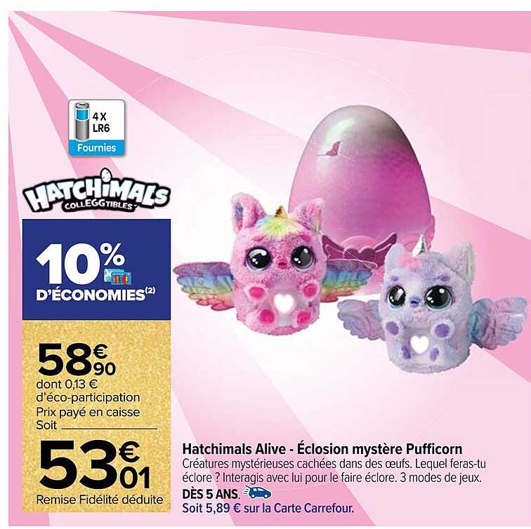 Hatchimals Alive - Éclosion mystérie Pufficorn