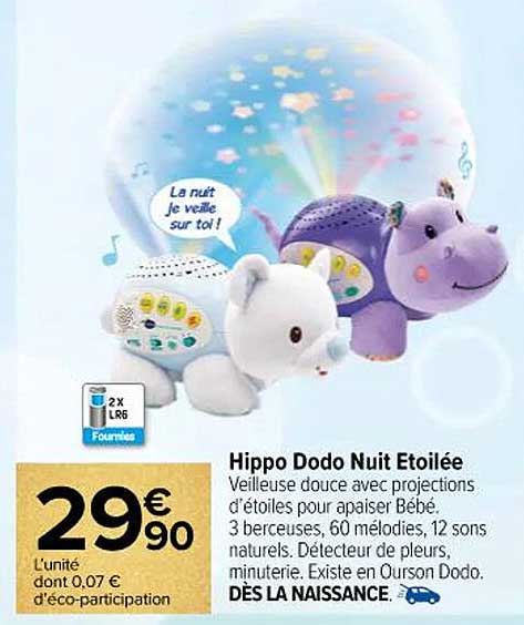 Hippo Dodo Nuit Etoilée