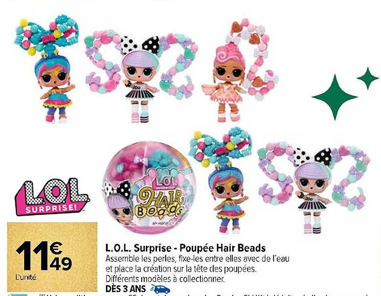 L.O.L. Surprise - Poupée Hair Beads