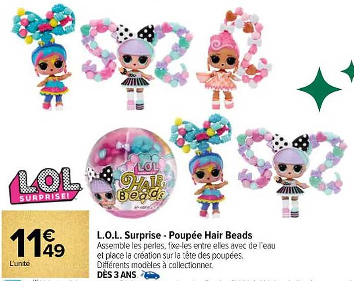 L.O.L. Surprise - Poupée Hair Beads