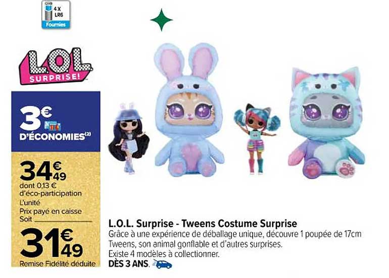 L.O.L. Surprise - Tweens Costume Surprise