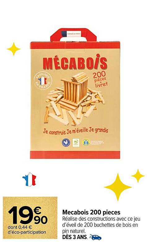 Mécabois 200 pieces