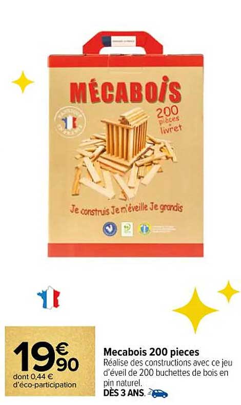 Mécabois 200 pièces