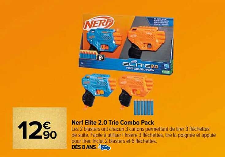 Nerf Elite 2.0 Trio Combo Pack