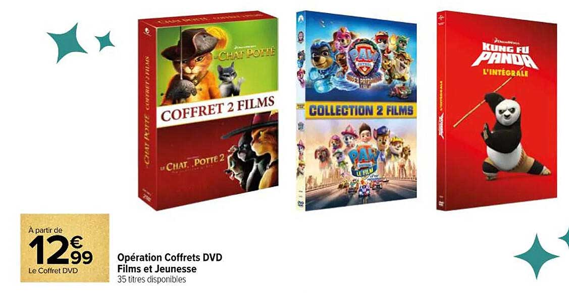 Opération Coffrets DVD Films et Jeunesse