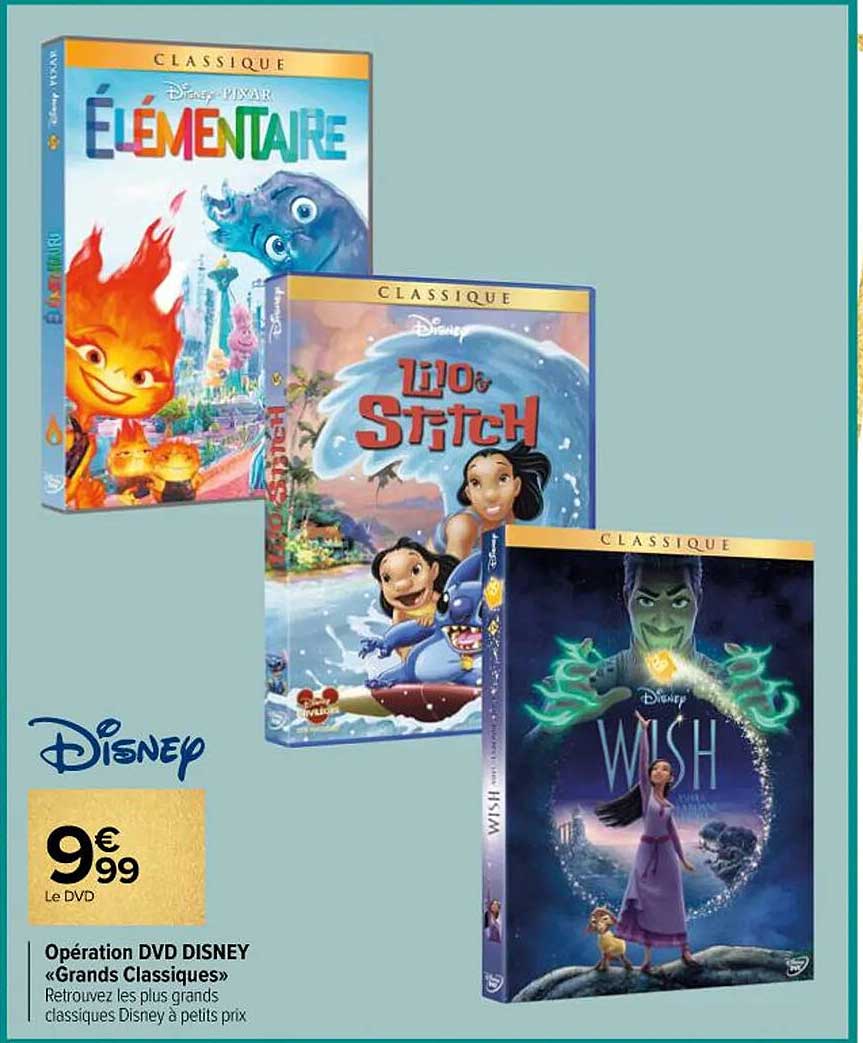 Opération DVD DISNEY « Grands Classiques »