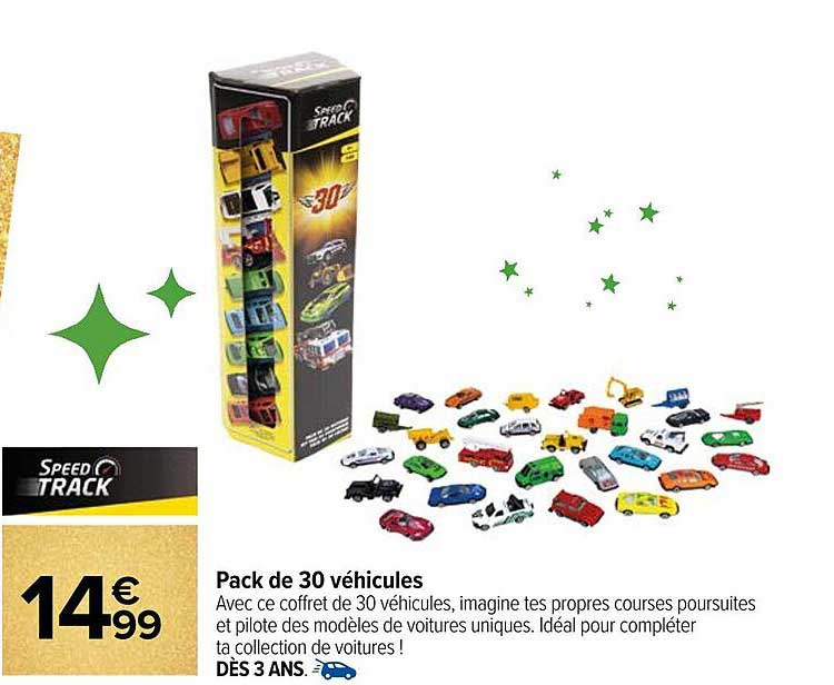 Pack de 30 véhicules