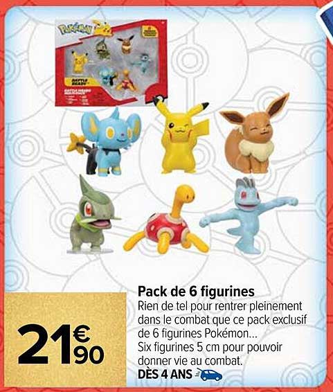 Pack de 6 figurines