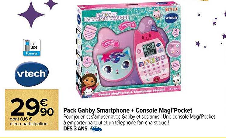 Pack Gabby Smartphone + Console Magi'Pocket