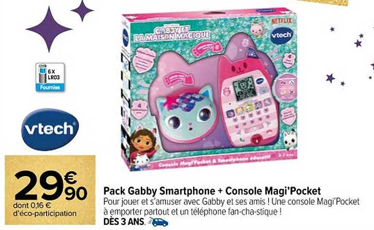 Pack Gabby Smartphone + Console Magi'Pocket