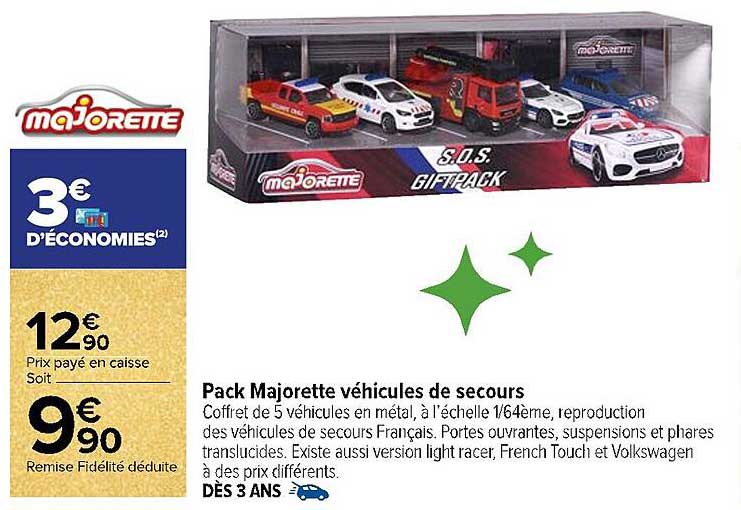 Pack Majorette véhicules de secours