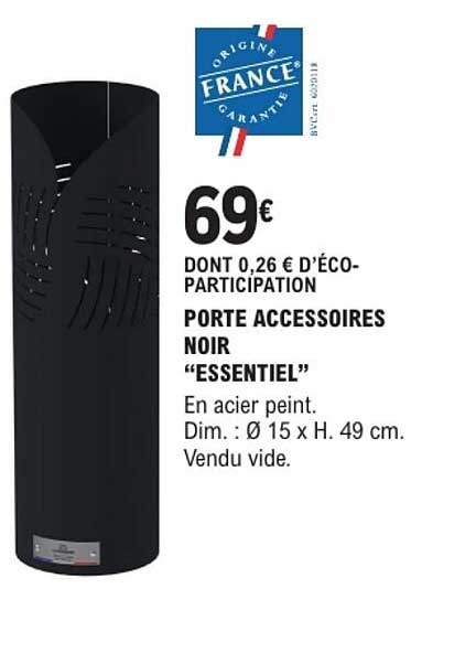 PORTE ACCESSOIRES NOIR “ESSENTIEL”