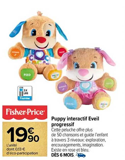 Puppy interactif Eveil progressif