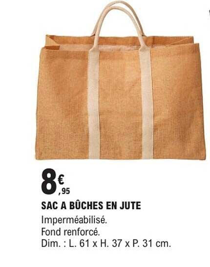 SAC A BÛCHES EN JUTE