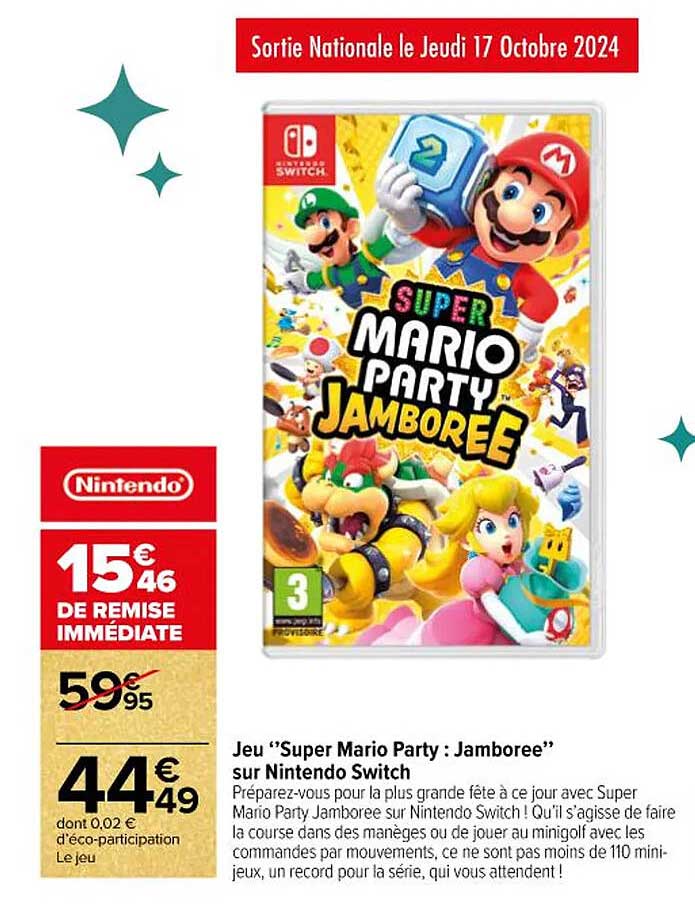 Super Mario Party : Jamboree sur Nintendo Switch