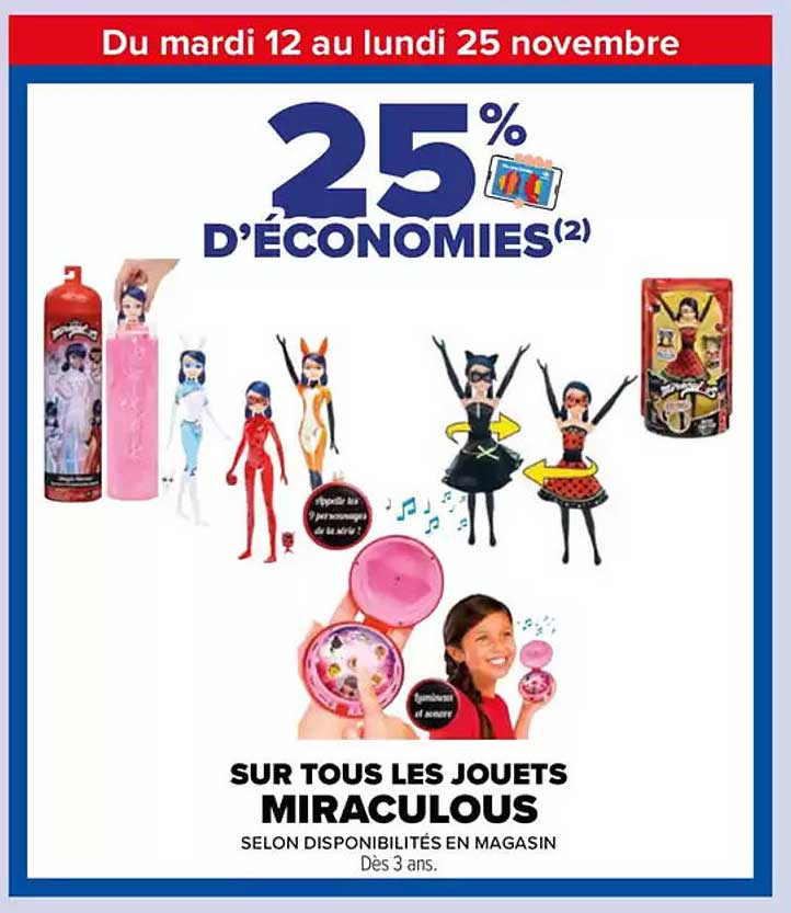 SUR TOUS LES JOUETS MIRACULOUS