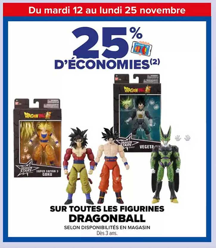 SUR TOUTES LES FIGURINES DRAGONBALL