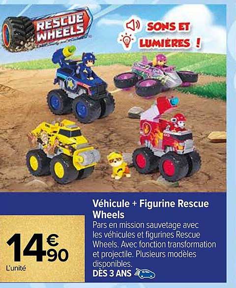 Véhicule + Figurine Rescue Wheels