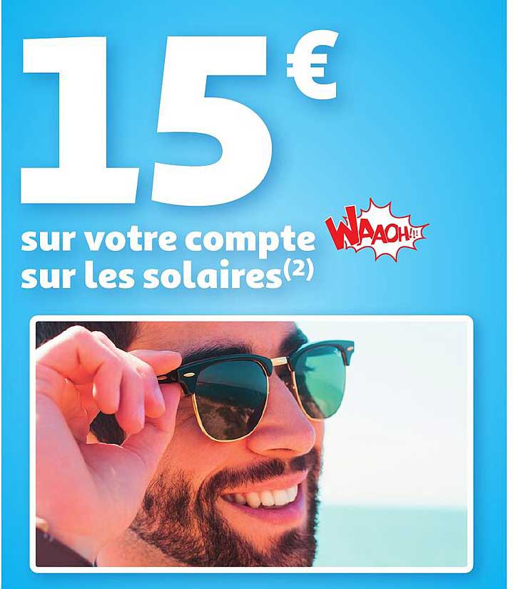 15 € sur votre compte sur les solaires