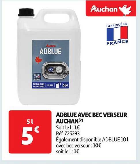 ADBLUE AVEC BECVERSEUR AUCHAN