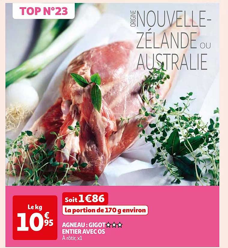 AGNEAU : GIGOT**** ENTIER AVEC OS