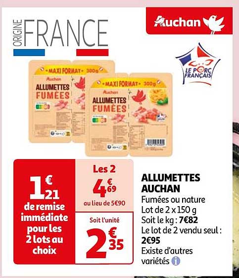 ALLUMETTES AUCHAN