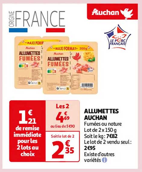 ALLUMETTES AUCHAN