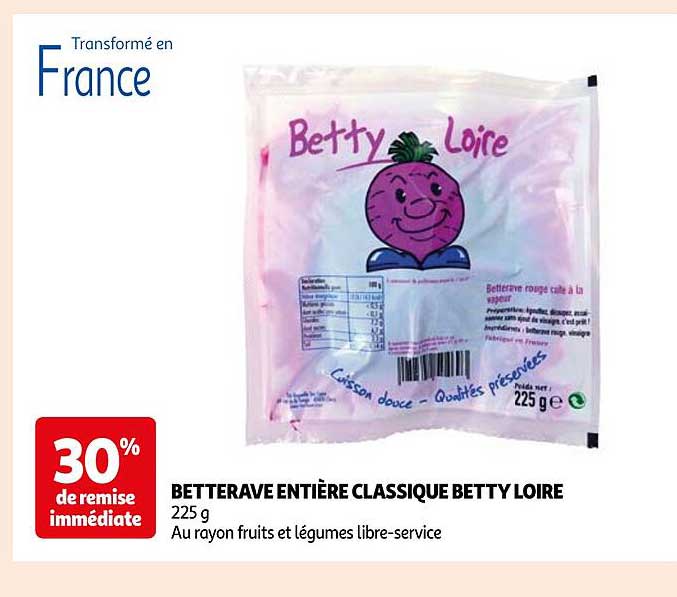 BETTERAVE ENTIÈRE CLASSIQUE BETTY LOIRE