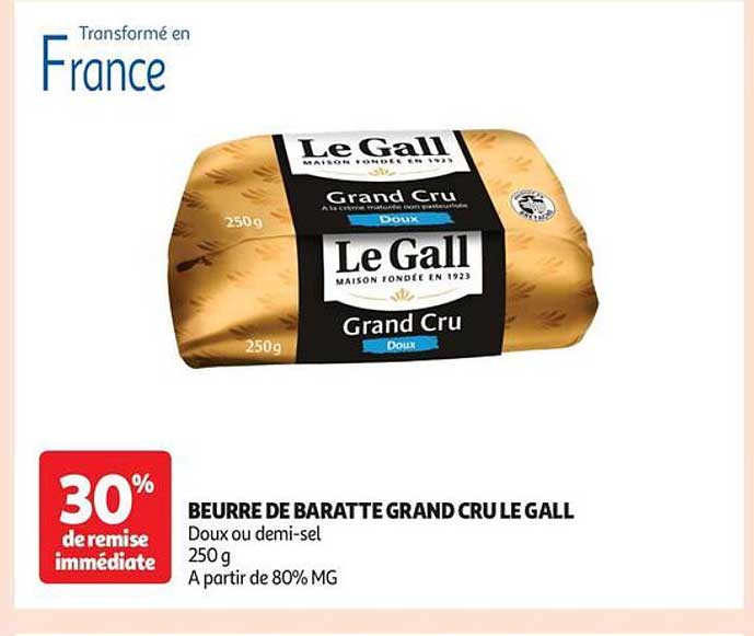 BEURRE DE BARATTE GRAND CRU LE GALL