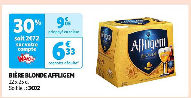 BIÈRE BLONDE AFFICHEM