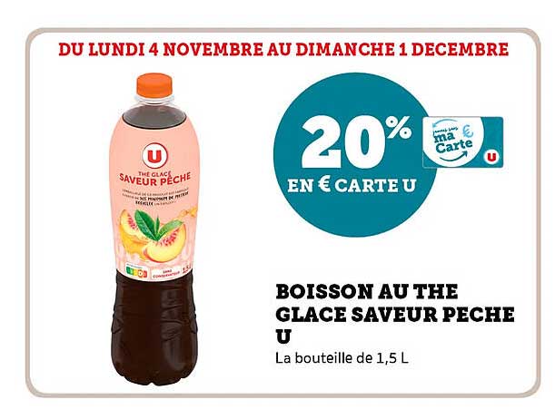 BOISSON AU THE GLACE SAVEUR PECHE U