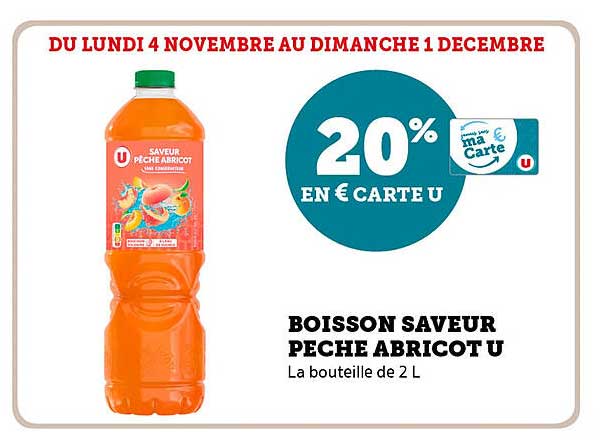 BOISSON SAVEUR PECHE ABRICOT U