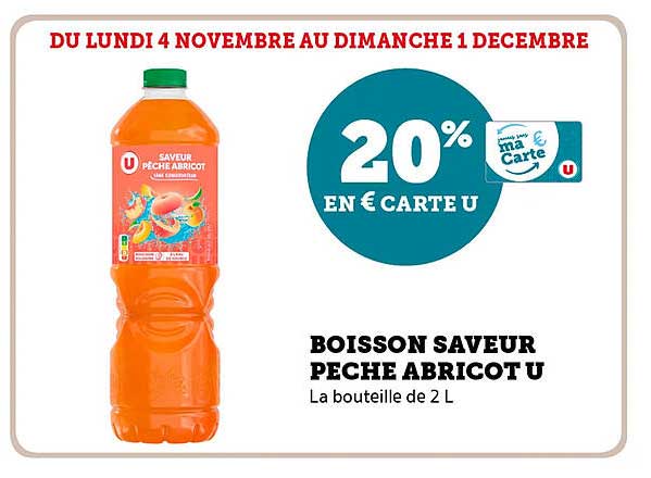 BOISSON SAVEUR PECHE ABRICOT U