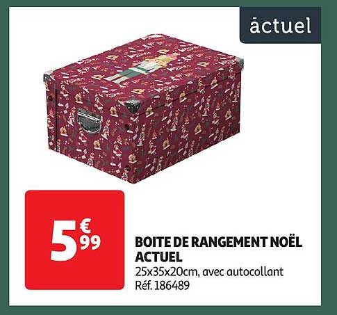 BOITE DE RANGEMENT NOËL ACTUEL