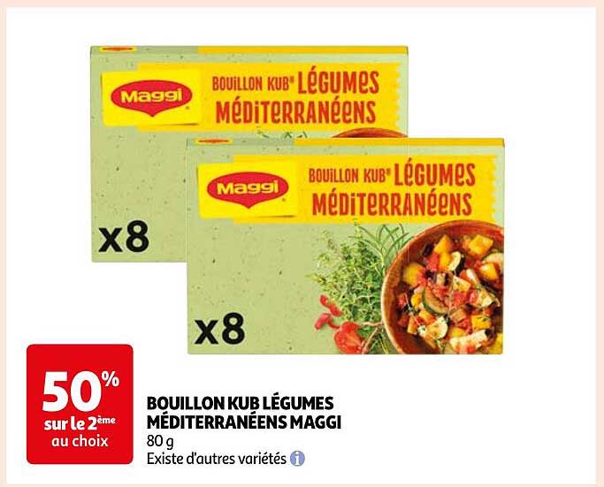 BOUILLON KUB LÉGUMES MÉDITERRANÉENS MAGGI